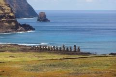 View towards Ahu Tongariki